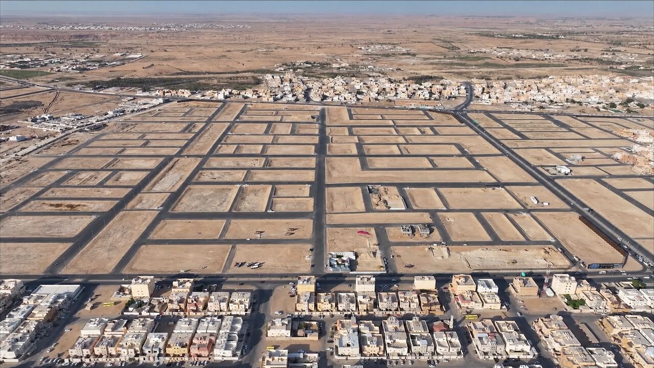 منظر جوي واسع للمخطط